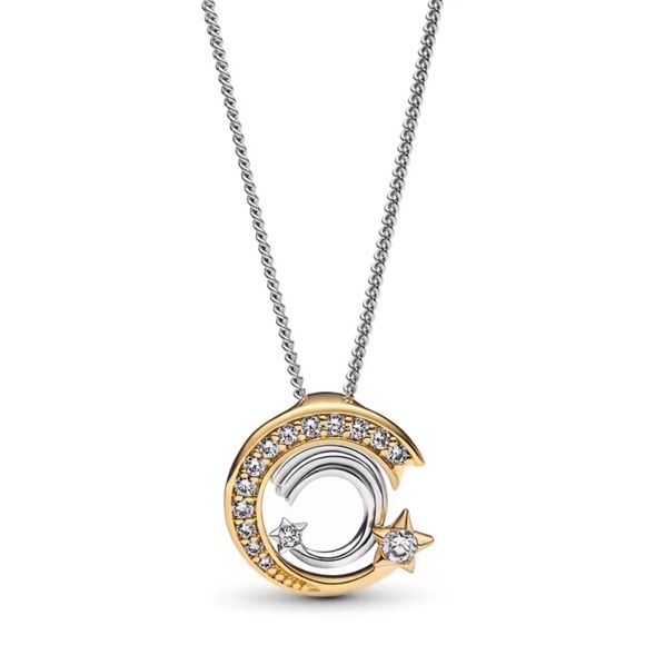 NWOT Shooting Star Pendant & Necklace Sterling Silver 925 - Picture 1 of 10